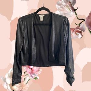 Vintage Sequin Crop Jacket VTG 80s